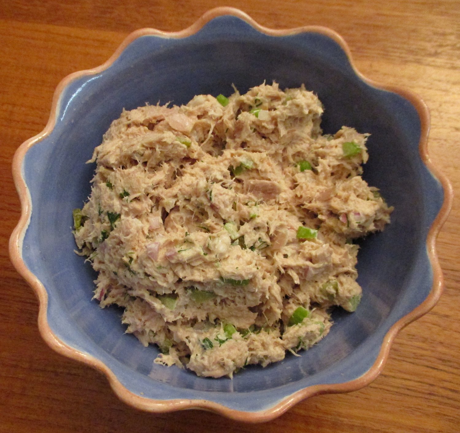 Tuna fish salad with character.